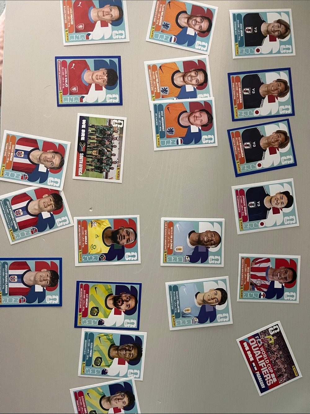 World Cup panini sticker collection